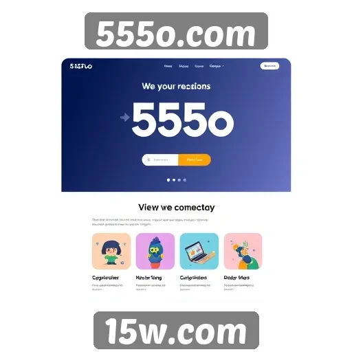 Exploração da interface do usuário do 555o.com